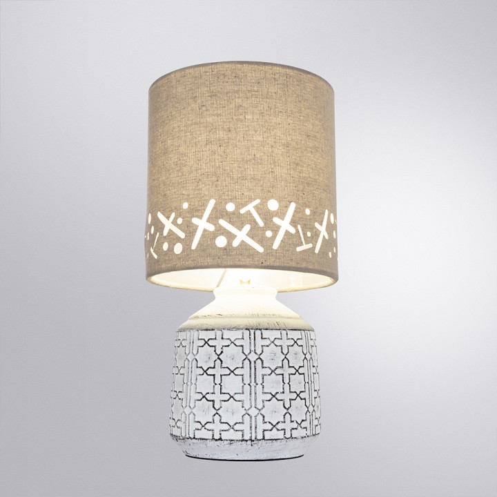 Настольная лампа декоративная Arte Lamp Bunda A4007LT-1WH, фото 3