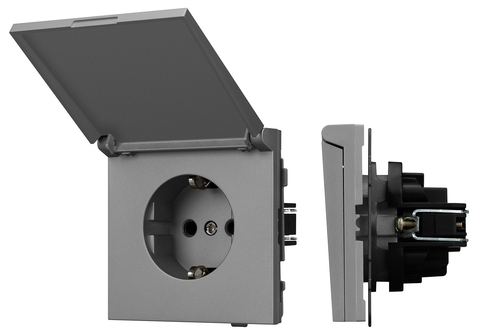 Розетка влагозащищенная с заземлением с крышкой, без рамки Arlight SCT-TENDO 054092, фото 1