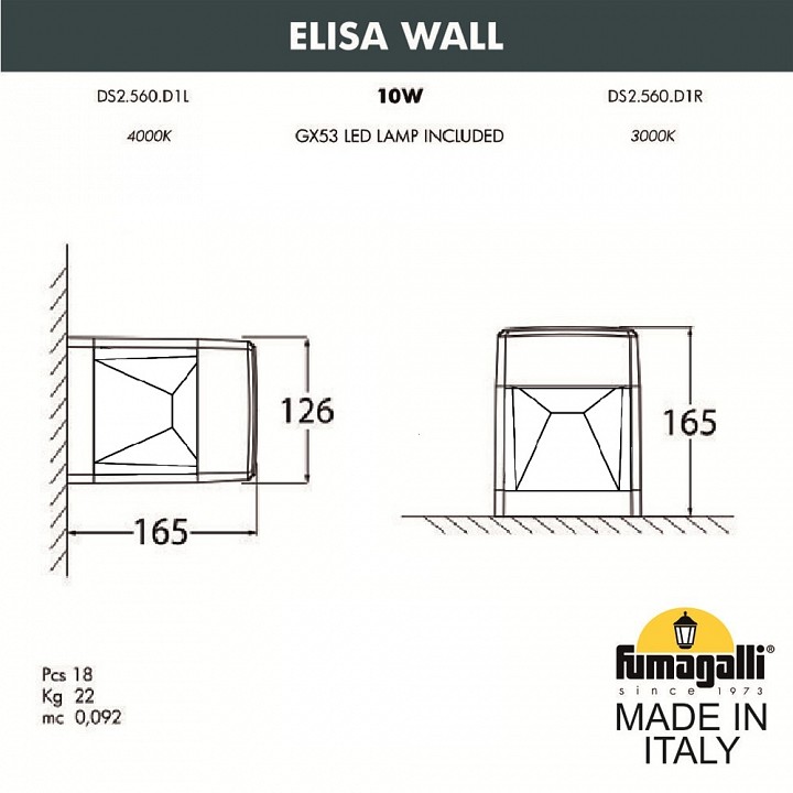 Накладной светильник Fumagalli Elisa DS2.560.000.LXD1L, фото 5