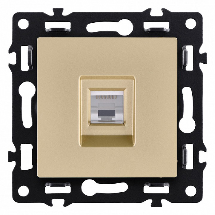Розетка Ethernet RJ-45 без рамки Kollinger Asthetik AS-017GD, фото 1