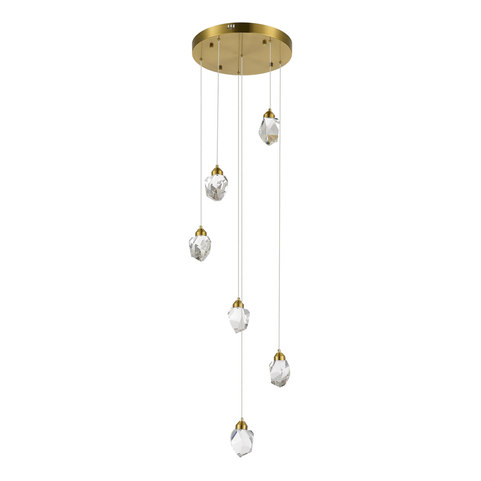 SL6114.203.06 Светильник подвесной ST-Luce Золотистый/Прозрачный LED 6*3W 3000K КАСКАТО, фото 2