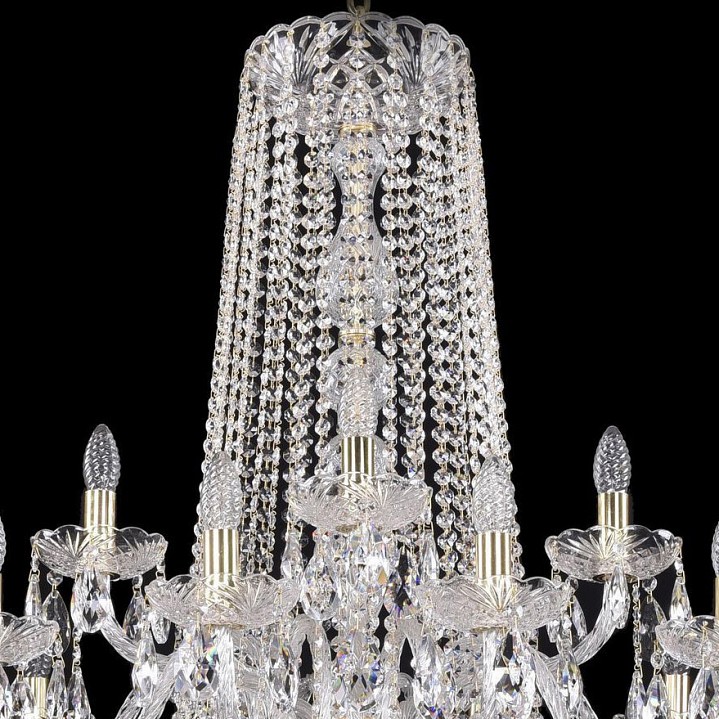 Подвесная люстра Bohemia Ivele Crystal 1402 1402/20+10+5/400/2d/G, фото 5