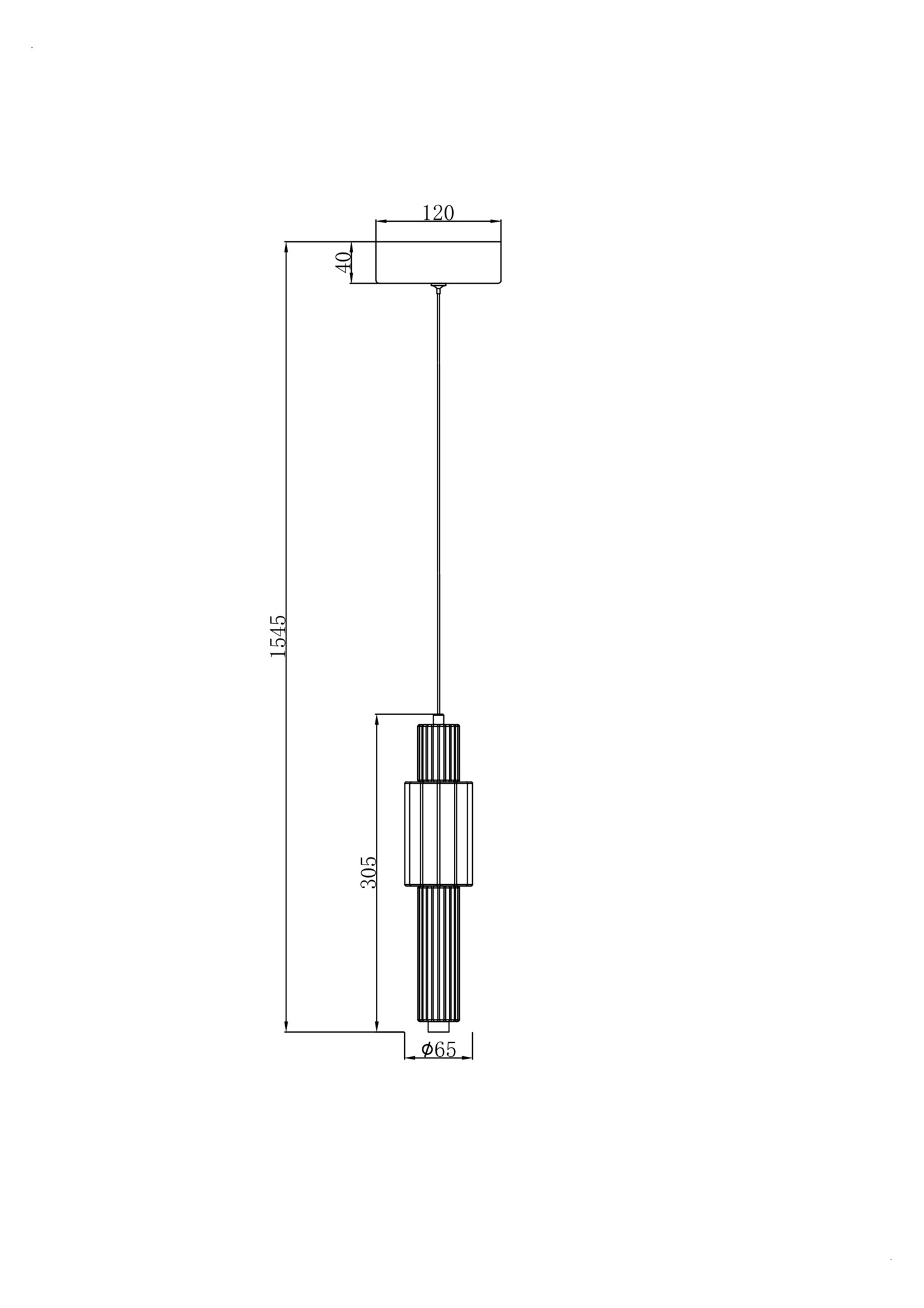 Подвесной светильник Maytoni MOD308PL-L9BL3K, фото 4