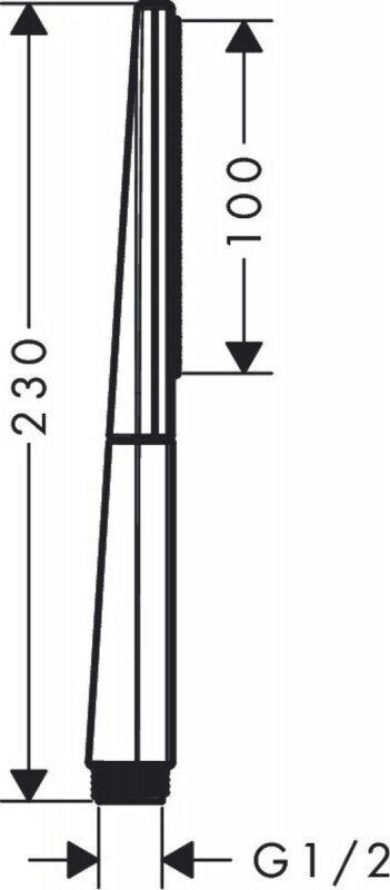 26866000 HG Rainfinity Baton 100 1jet ручной душ, фото 7