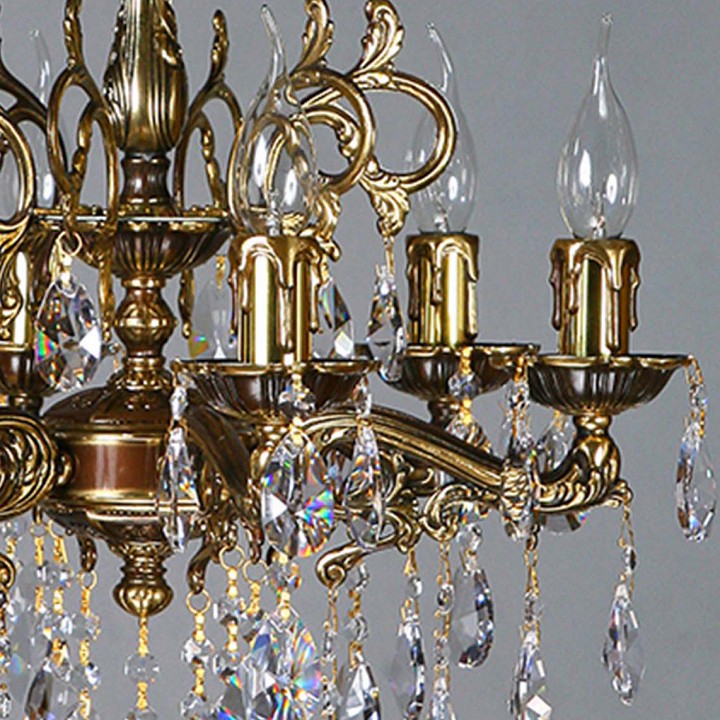 Подвесная люстра Ambiente by Brizzi Leon 2128/6 PB Tear Drop, фото 4