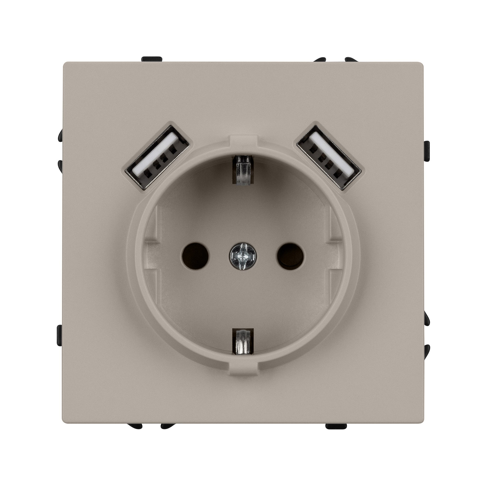 Розетка с заземлением и 2хUSB type A, без рамки Arlight SCT-NOBE 059442, фото 3