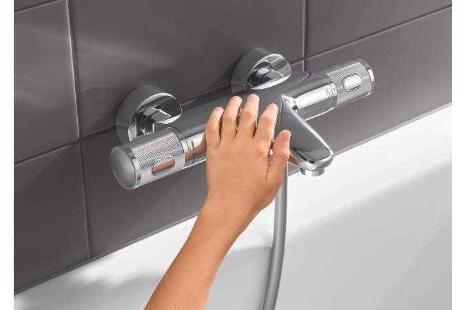 34830000 Grohtherm 1000 Performance Pro Термостат Смесители для ванны внешнего монтажа 1/2", хром (замена 34779000), фото 4