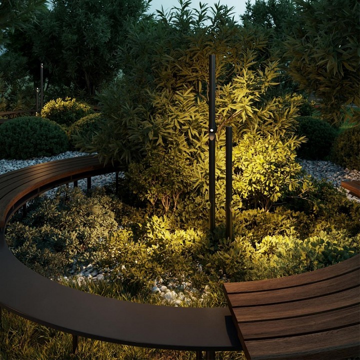Наземный высокий светильник Odeon Light Bamboo 7021/9FL, фото 3
