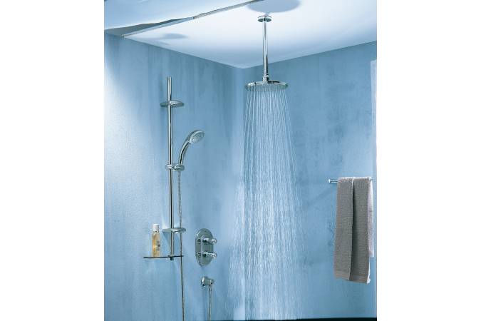 28497000 Rainshower neutral Потолочный душевой кронштейн 292 мм, хром, фото 3