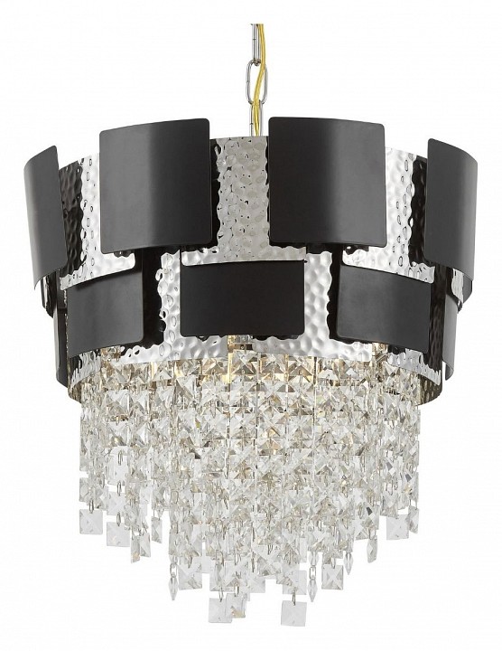 Подвесная люстра LUMINA DECO Kruvia LDP 7045-400 BK+CHR, фото 1