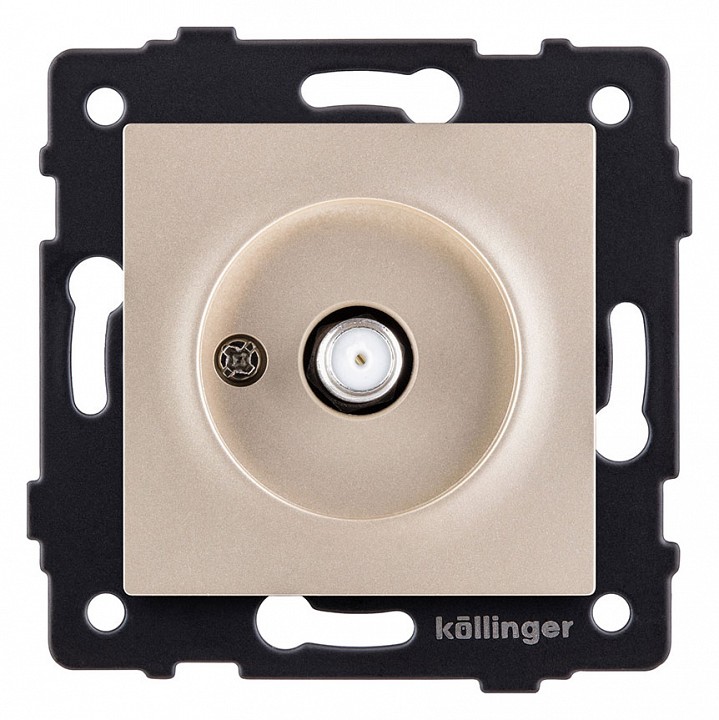 ТВ-розетка и SAT-розетка оконечная без рамки Kollinger  REA-020GD, фото 1