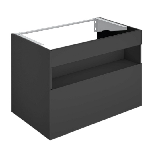 32862970100 STAGELINE Тумба под умывальник 800x625x490 mm,подсветка, розетка + USB/USB-C, 1 выдвижной ящик, сифон 1 1/4 x 32, Вулканит/Вулканит, фото 1