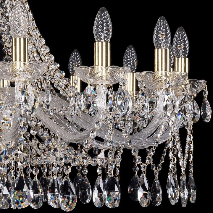 Подвесная люстра Bohemia Ivele Crystal 1413 1413/16/360/G, фото 3