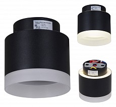 Накладной светильник Reluce Technical 53004 53004-9.5-001IL GX53+LED3W BK, фото 1