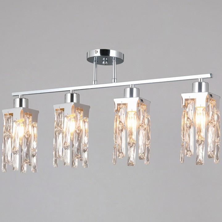 Люстра на штанге ILLUMICO  IL3601-4CSQ-26 CR DS, фото 1