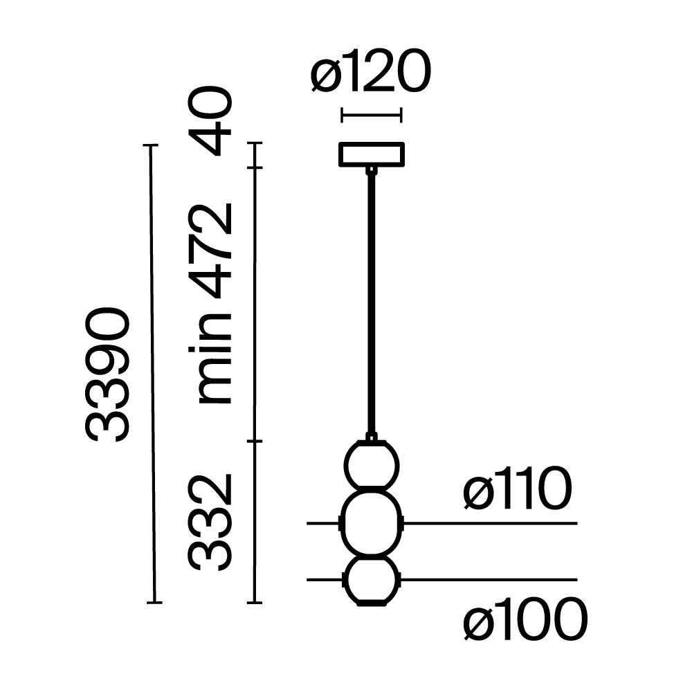Подвесной светильник Maytoni MOD273PL-L16CH3K, фото 3