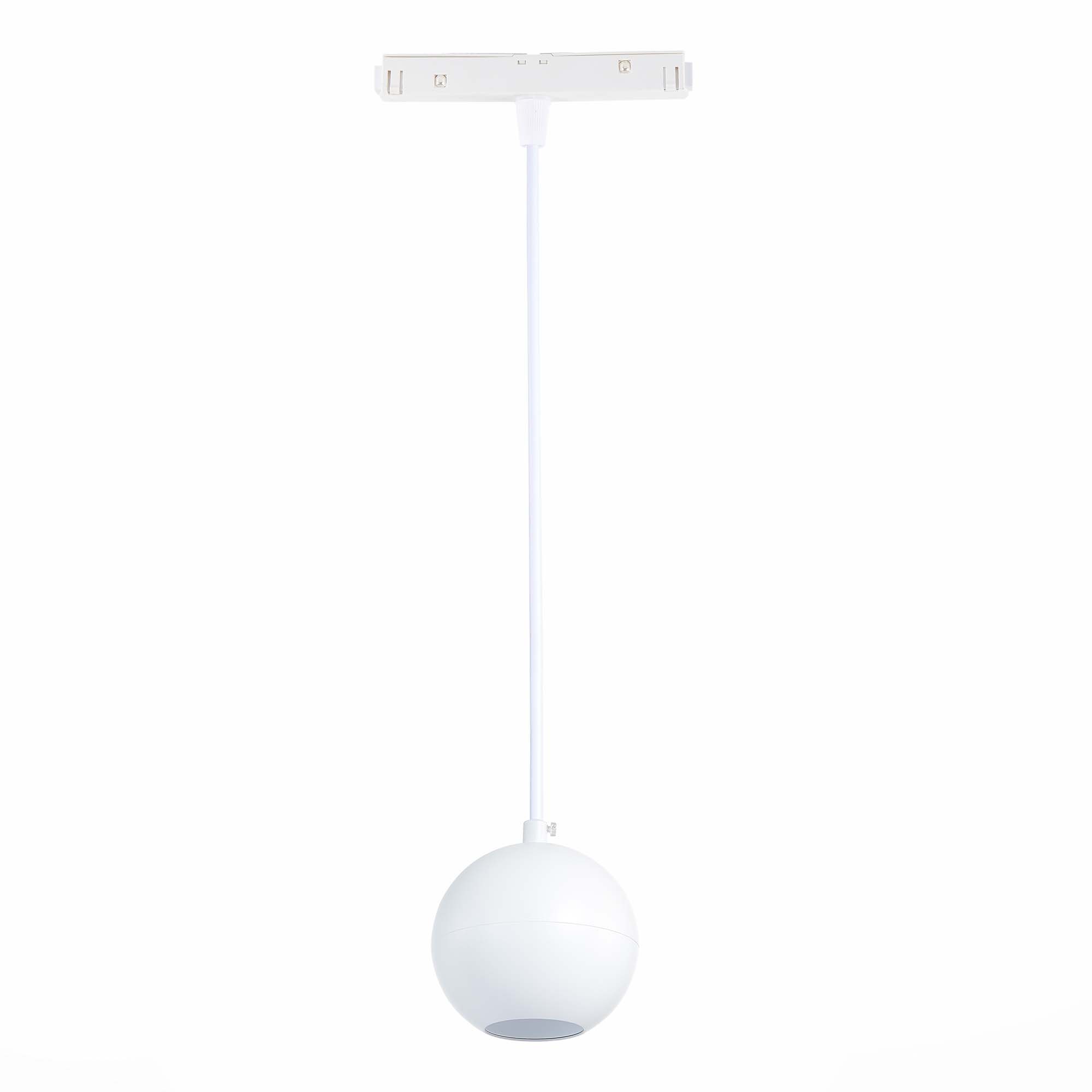 ST354.533.12 Магнитный трековый светильник подвесной Белый LED 1*12W 3000K 750Lm Ra>80 36° IP20 D100 СКАЙЛАЙН 48V, фото 3
