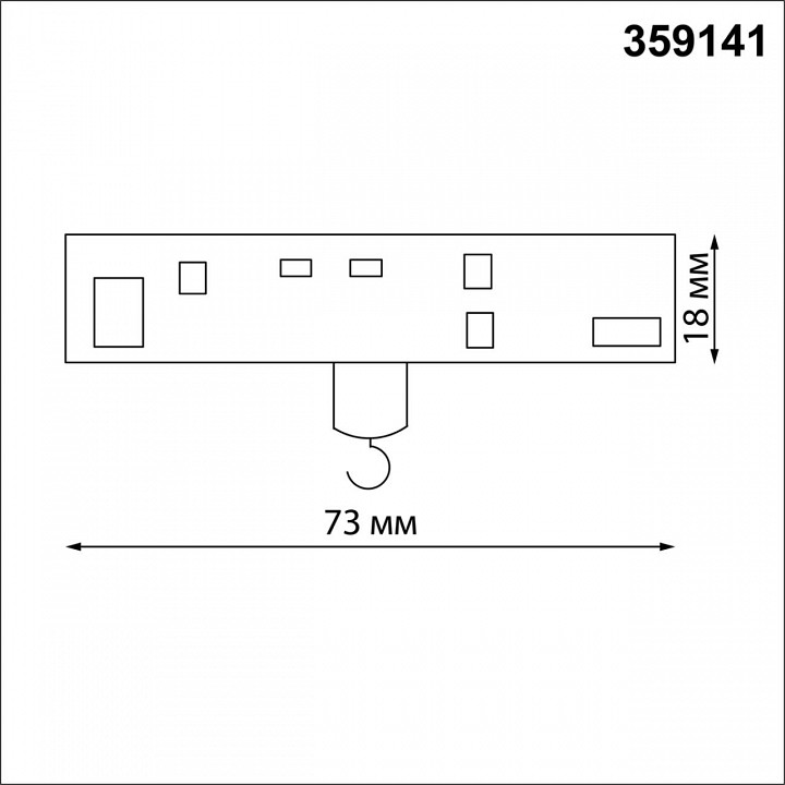 Переходник для трека Novotech Ramo 359141, фото 4