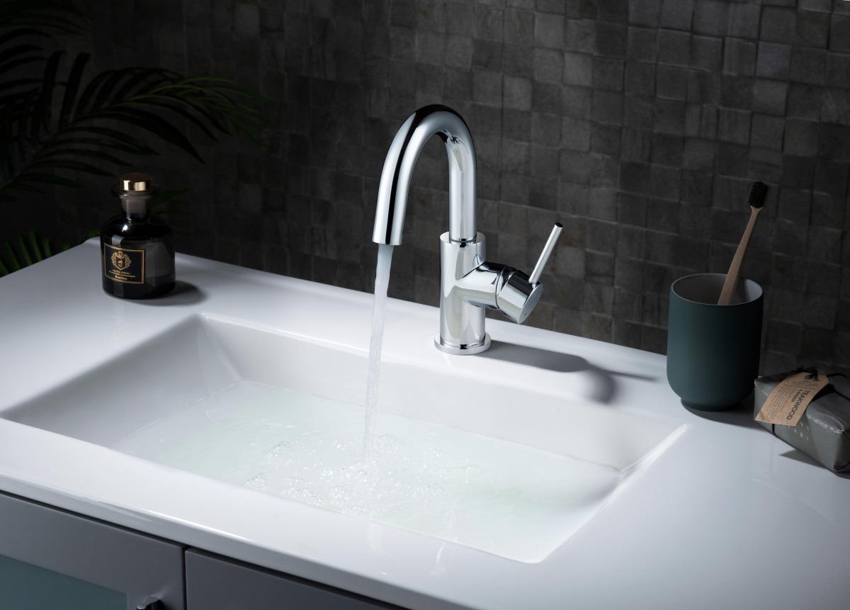 AQ1307CR ЕВРОПА смеситель для раковины, без донного клапана, фото 3
