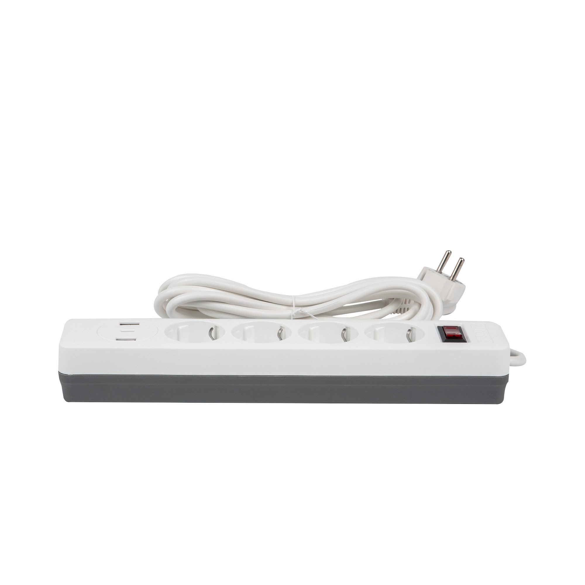 Сетевой фильтр Uniel S-GSR4-3 U2C1 WHITE/GREY UL-00012108, фото 3