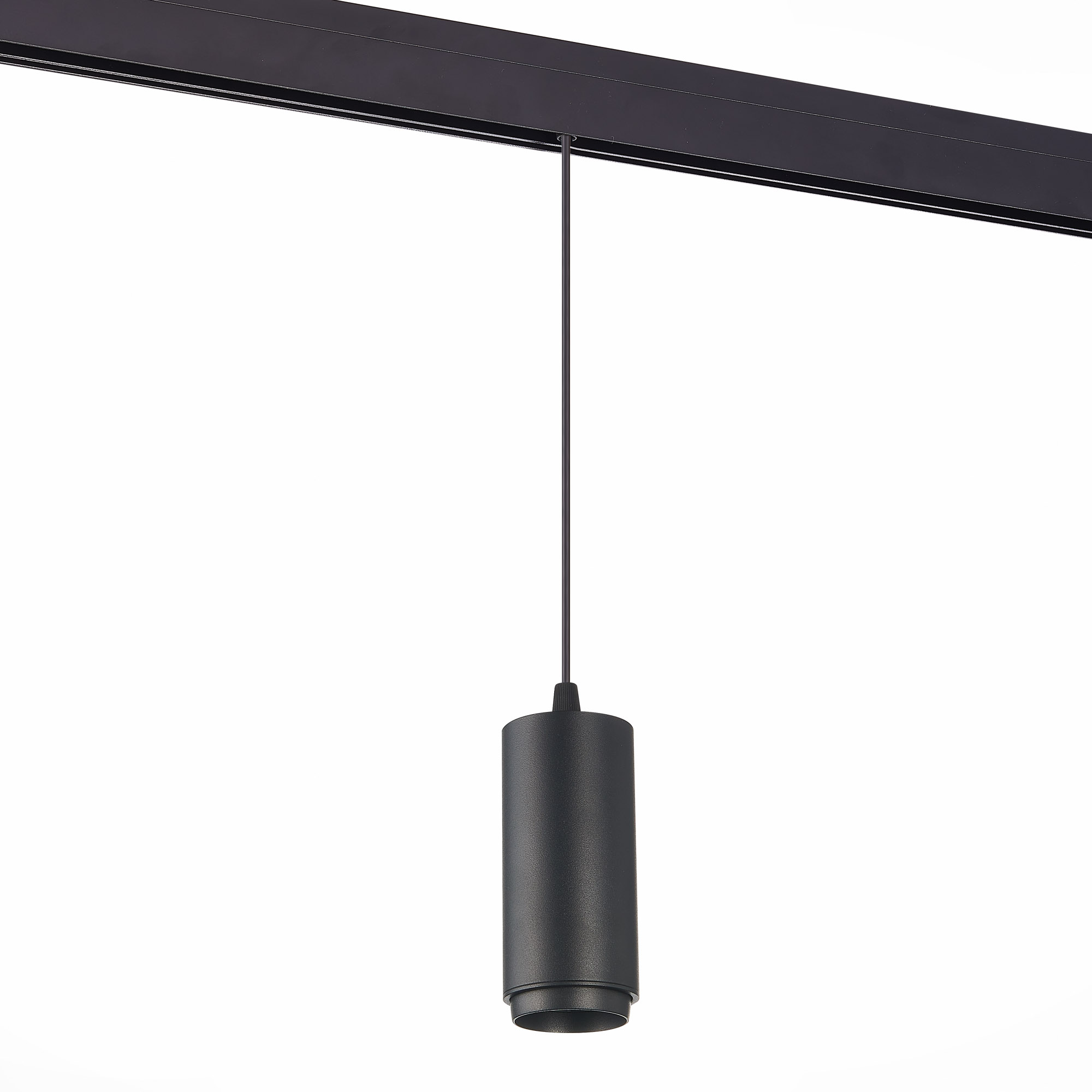 ST357.443.06 Магнитный трековый светильник подвесной ZOOM Черный LED 1*6W 4000K 667Lm Ra>80 10-60° I СКАЙЛАЙН 48V, фото 2