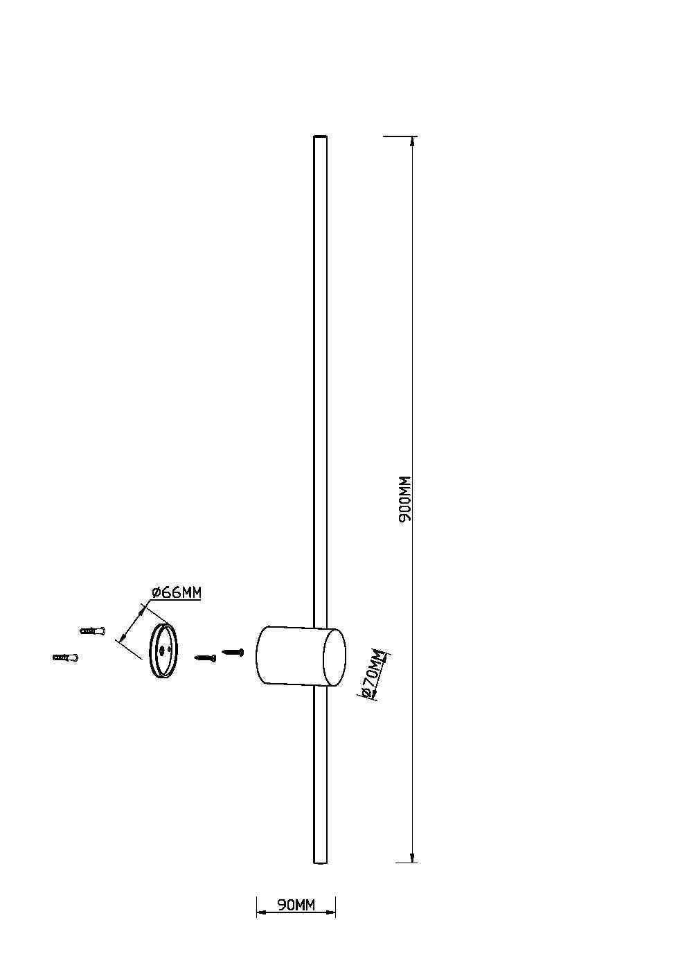 Настенный светильник (бра) Maytoni MOD237WL-L11BS3K, фото 2