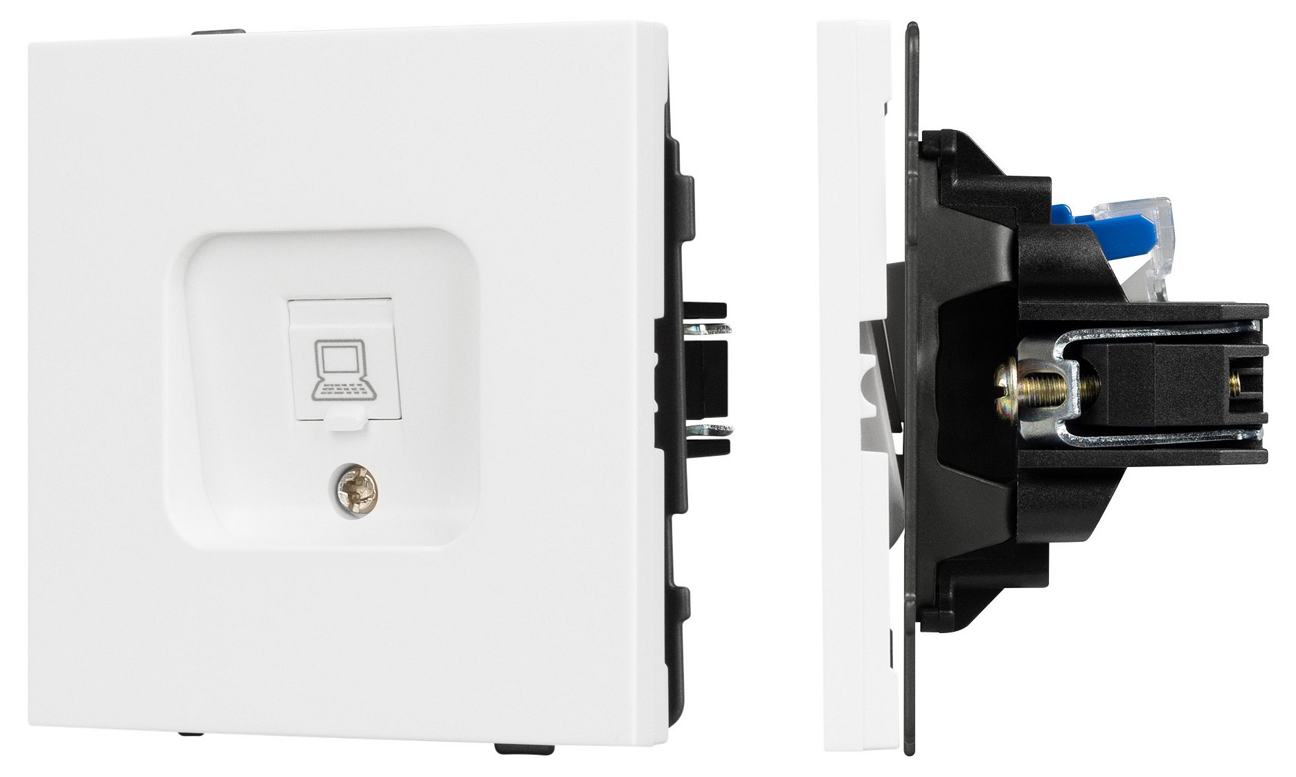 Розетка Ethernet RJ-45 и со шторками, без рамки Arlight SCT-TENDO 054098, фото 1