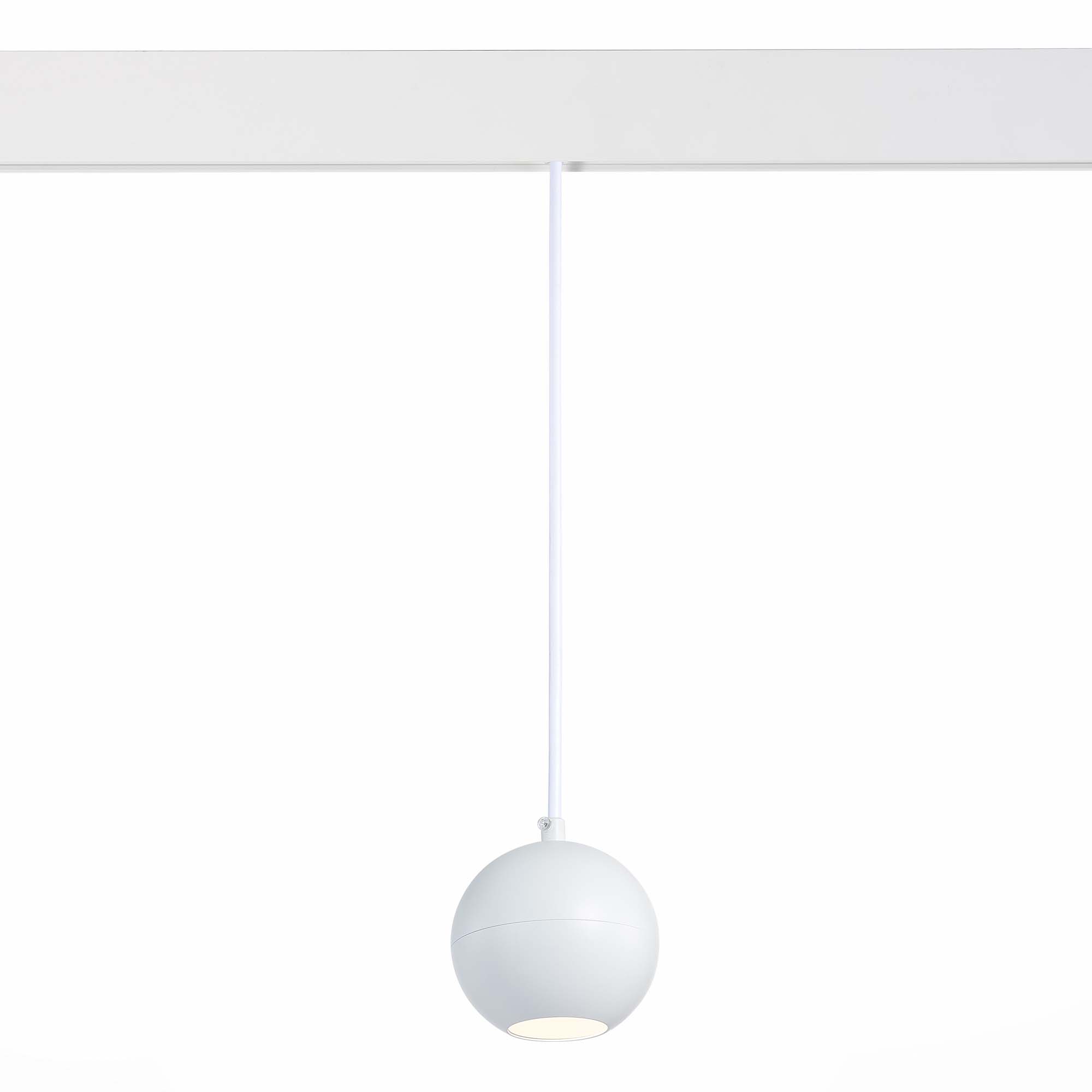 ST354.543.12 Магнитный трековый светильник подвесной Белый LED 1*12W 4000K 750Lm Ra>80 36° IP20 D100 СКАЙЛАЙН 48V, фото 1