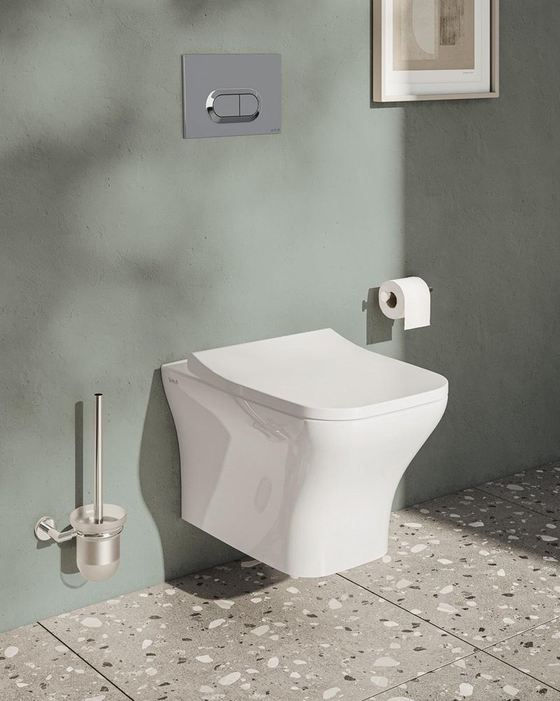 7484B003-0075 Подвесной безободковый SmoothFlush унитазZentrum Square (НУЖНА КРЫШКА 191-003-009, 810-003-009), фото 3