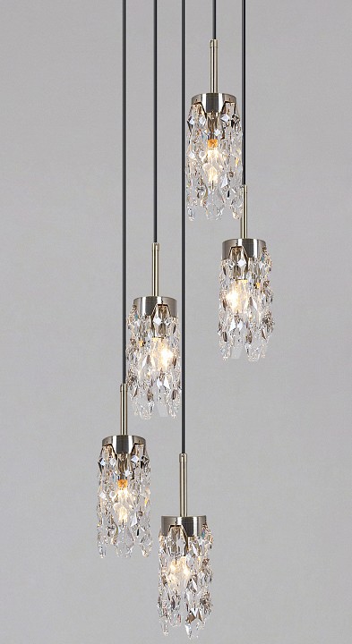 Подвесная люстра ILLUMICO  IL3588-5PSQ-26 AB DS, фото 1