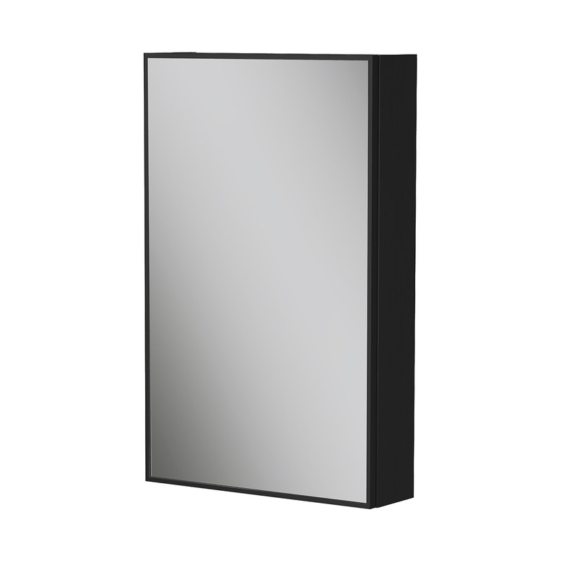 Шкаф зеркальный EQUIL Strong 50, подвесной, 1 дв., дуб черный (szSTRONG.LED.50.1D.R/L-35), фото 1