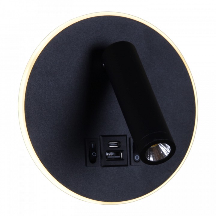 Бра Reluce 86203 86203-9.2-001KT LED12W+USB BK, фото 5