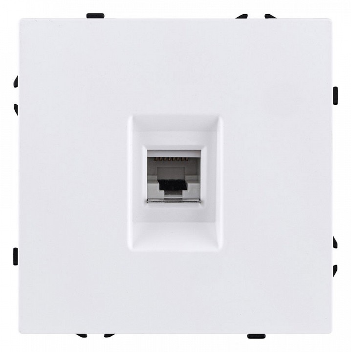 Розетка Ethernet RJ-45 без рамки Kollinger Eclipse EC-017WH, фото 1