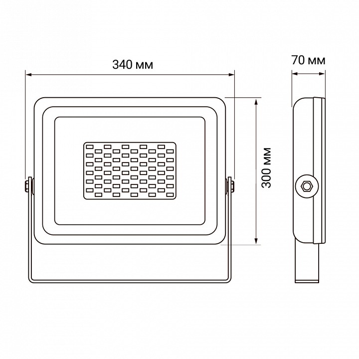Настенно-потолочный прожектор Jazzway PFL-SС-150W 6500K IP65, фото 3