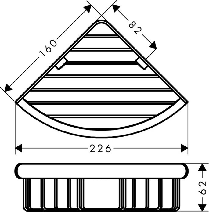 41710000 HG Logis Universal угловая полка, фото 3