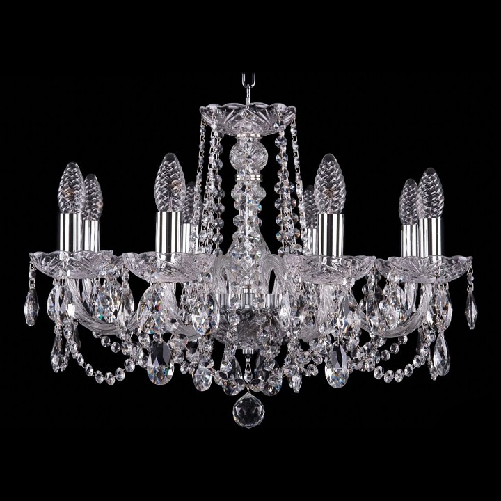 Подвесная люстра Bohemia Ivele Crystal 1402 1402/8/195/Ni, фото 1