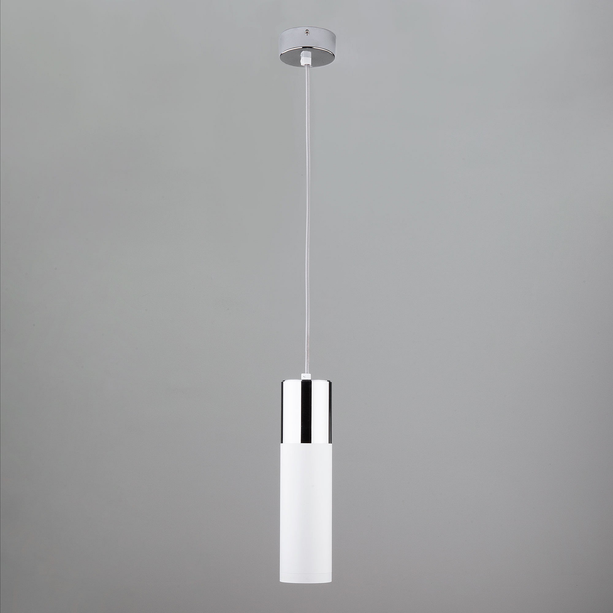 Подвесной светильник Eurosvet Double Topper 50135/1 LED хром/белый, фото 3