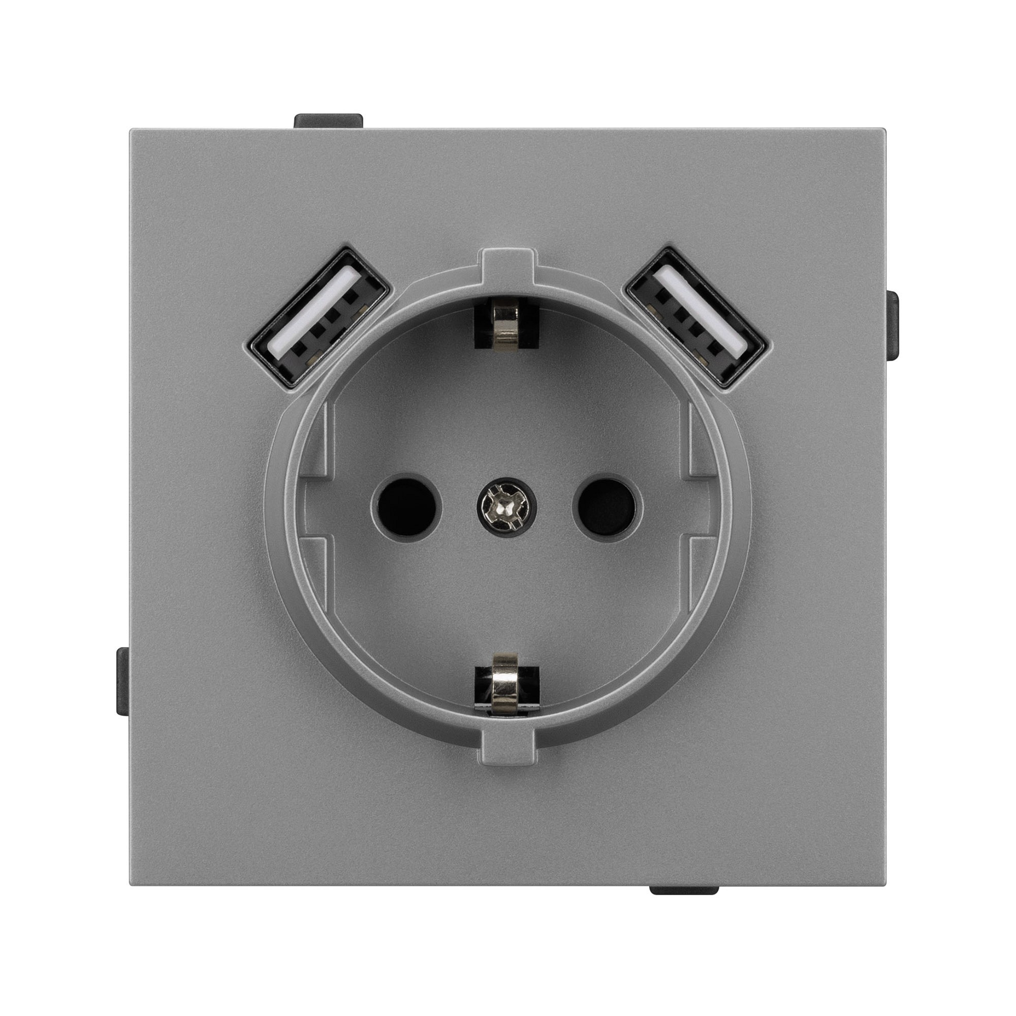Розетка с заземлением и 2хUSB type A, без рамки Arlight SCT-TENDO 054084, фото 2