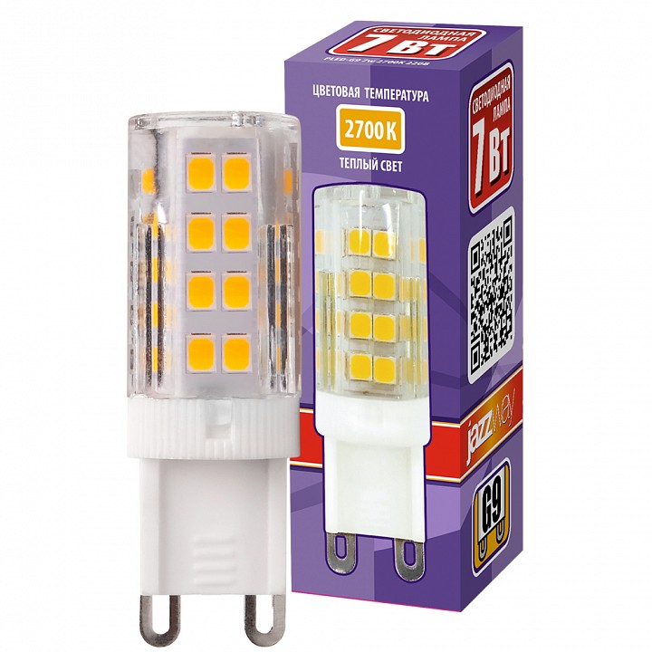 Лампа светодиодная Jazzway  G9 7Вт 2700K PLED-G9 7W 2700K, фото 3