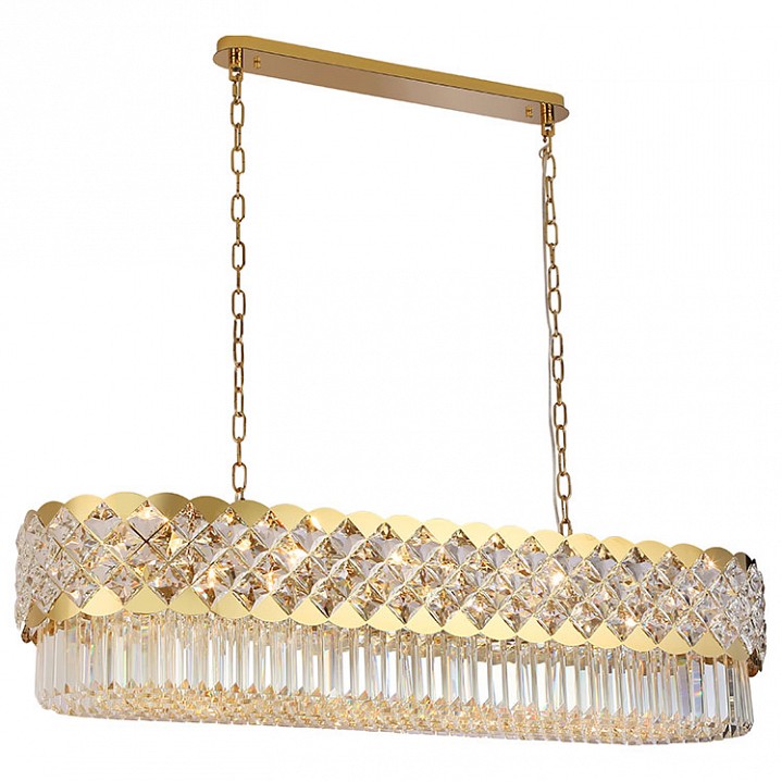 Подвесная люстра Newport ASHLEY 8300/120 oval gold polished, фото 1