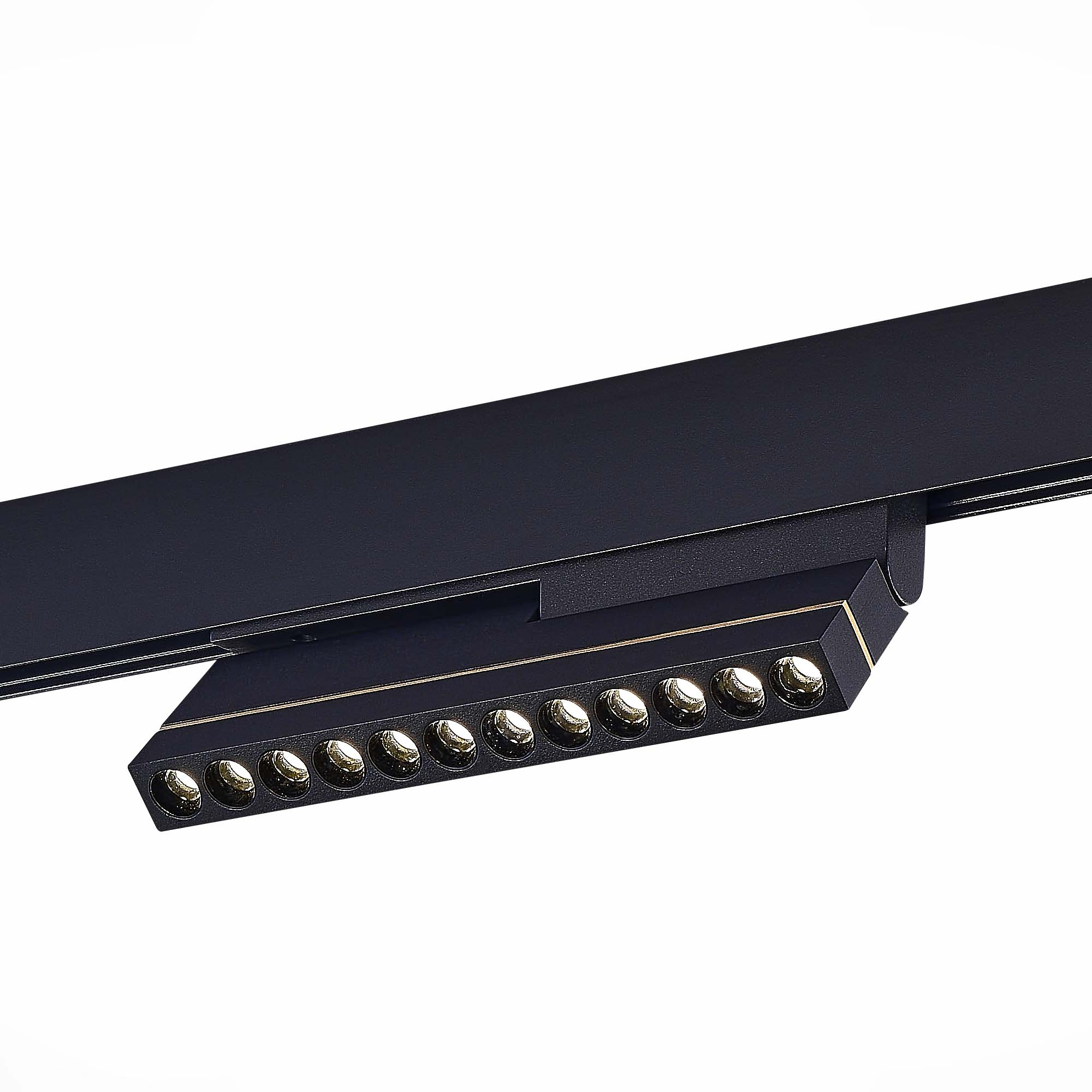 ST805.446.12 Магнитный трековый светильник Черный LED 1*12W 4000K 450Lm Ra>90 36° IP20 L220xW22xH117 СКАЙЛАЙН 48V, фото 1