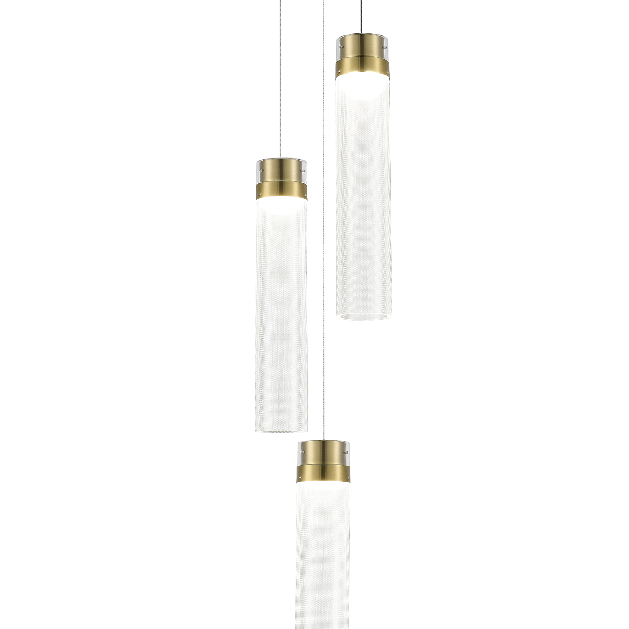 SL6236.303.03 Светильник подвесной ST-Luce Латунь/Прозрачный LED 3*12W 4000K ШАМПАНЬ, фото 3