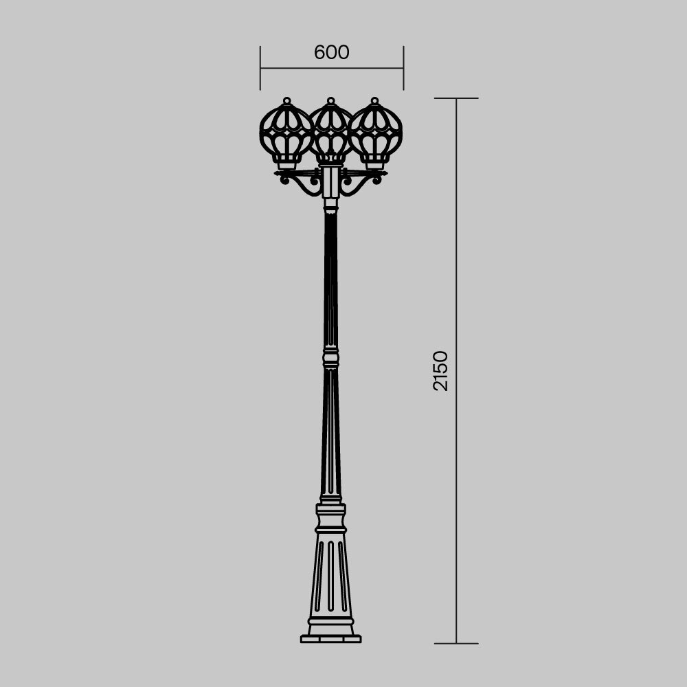Садово-парковый светильник Outdoor O023FL-03G, фото 3