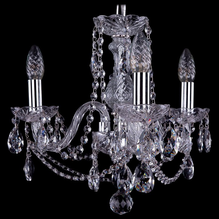 Подвесная люстра Bohemia Ivele Crystal 1402 1402/3/141/Ni, фото 1