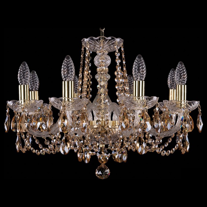 Подвесная люстра Bohemia Ivele Crystal 1402 1402/8/195/G/R721, фото 1