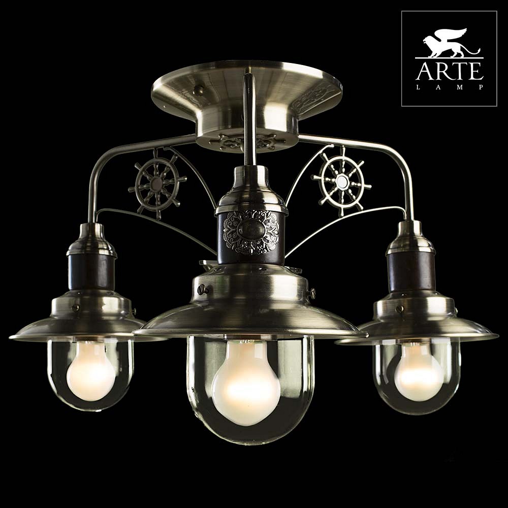 Потолочная люстра Arte Lamp Sailor A4524PL-3AB, фото 3