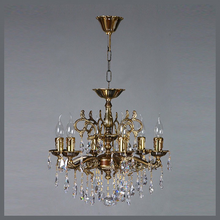 Подвесная люстра Ambiente by Brizzi Leon 2128/6 PB Tear Drop, фото 3