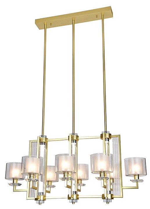 Подвесная люстра Newport ALEXANDRA 4408/S mat.gold