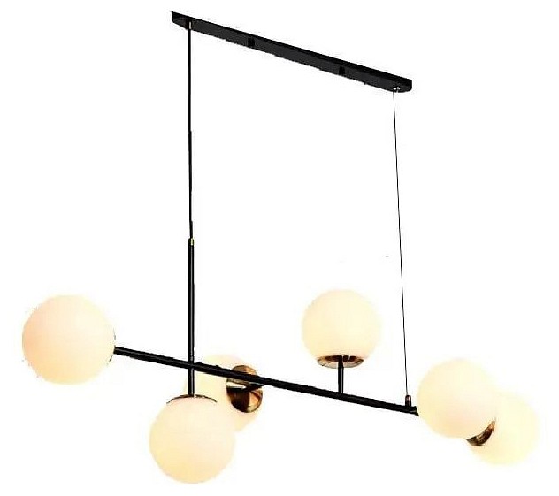 Подвесная люстра iLamp Golden 9136P/6 BK-WH, фото 3