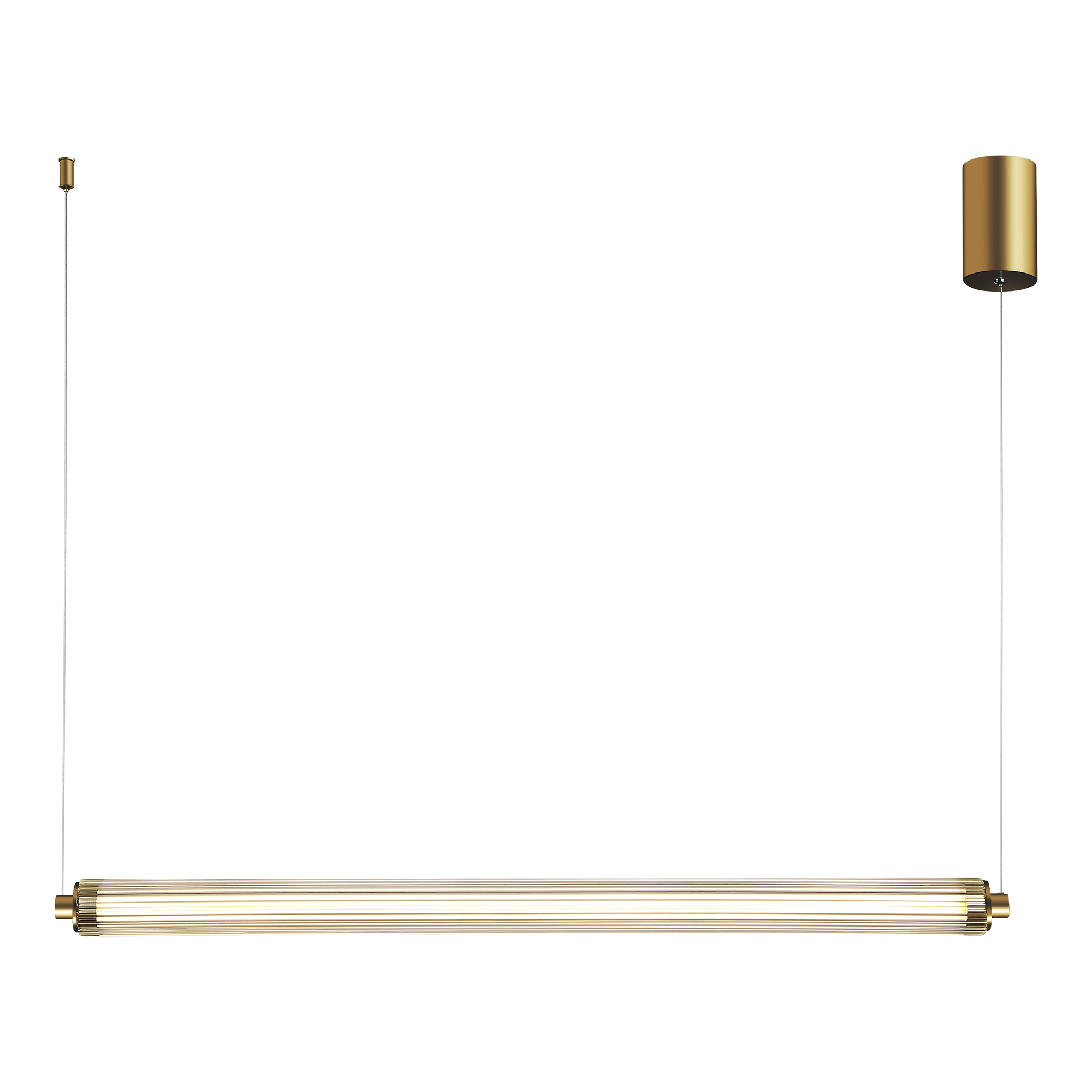 utsenka-SL6224.313.01 Светильник подвесной ST-Luce Латунь/Прозрачный LED 1*30W 4000K БАМБУ